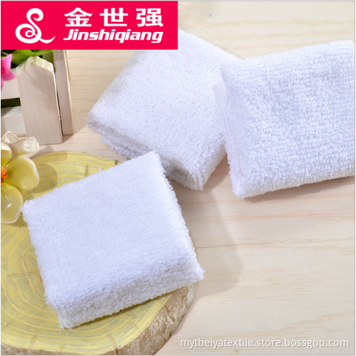 High quality 100% cotton 30 30cm 36g white washcloth towel